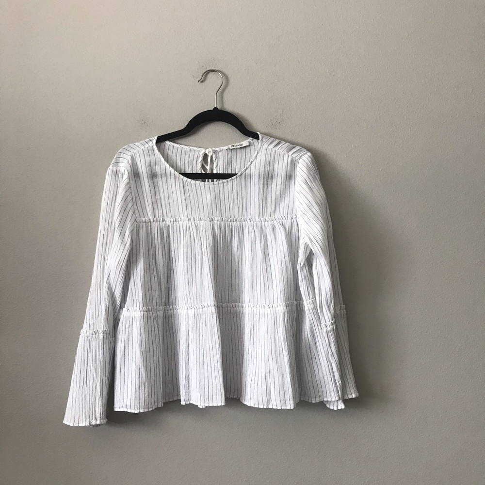 Madewell LS Tiered Blouse